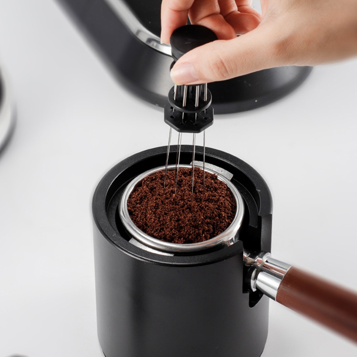 Outil de nivellement de poudre de café Aiguilles en acier inoxydable