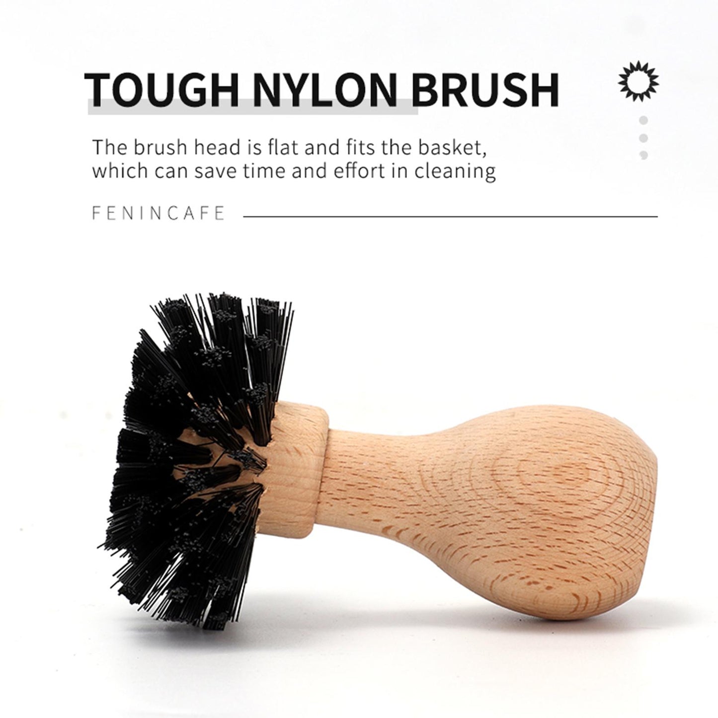 Brosse de nettoyage pour porte-filtre/café