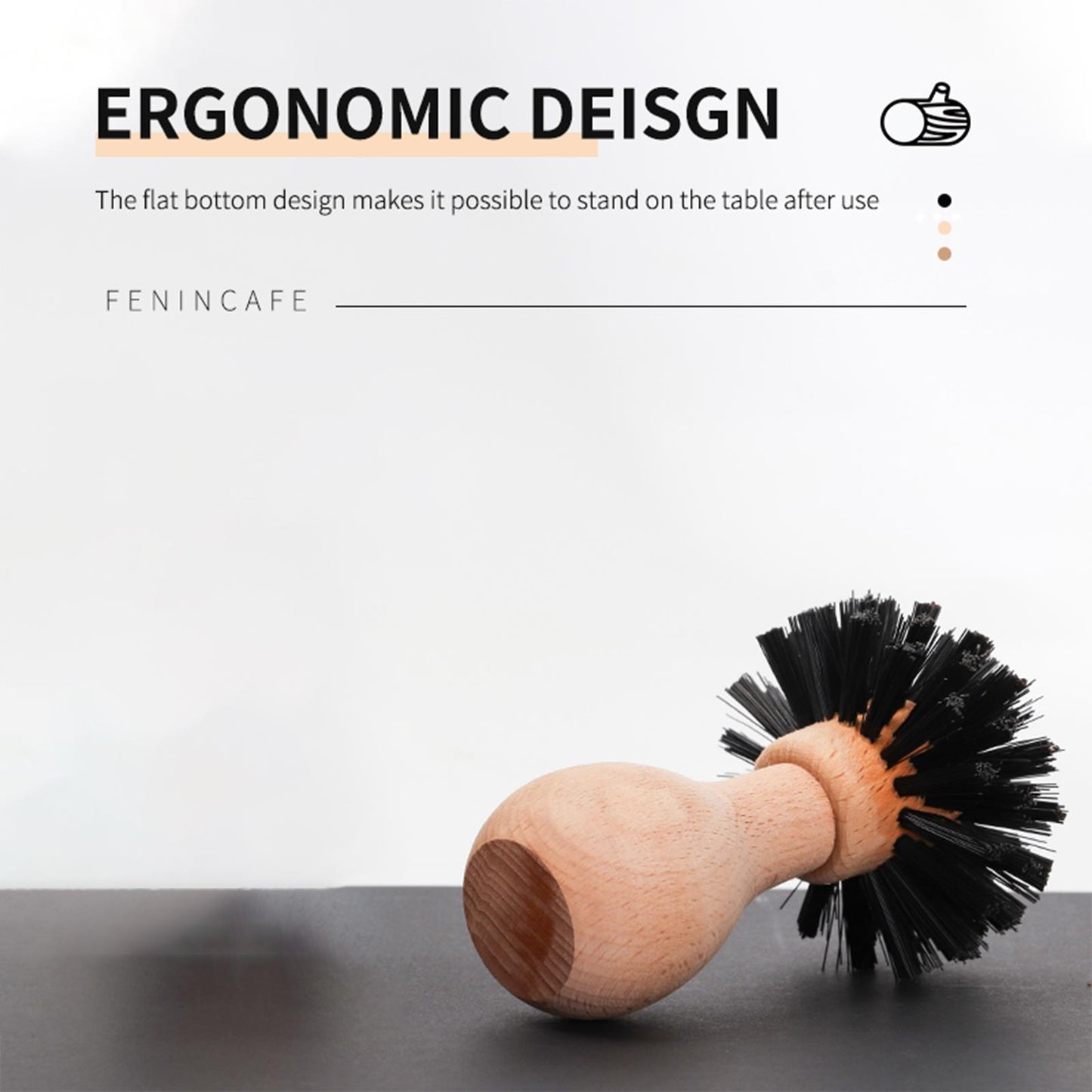 Brosse de nettoyage pour porte-filtre/café