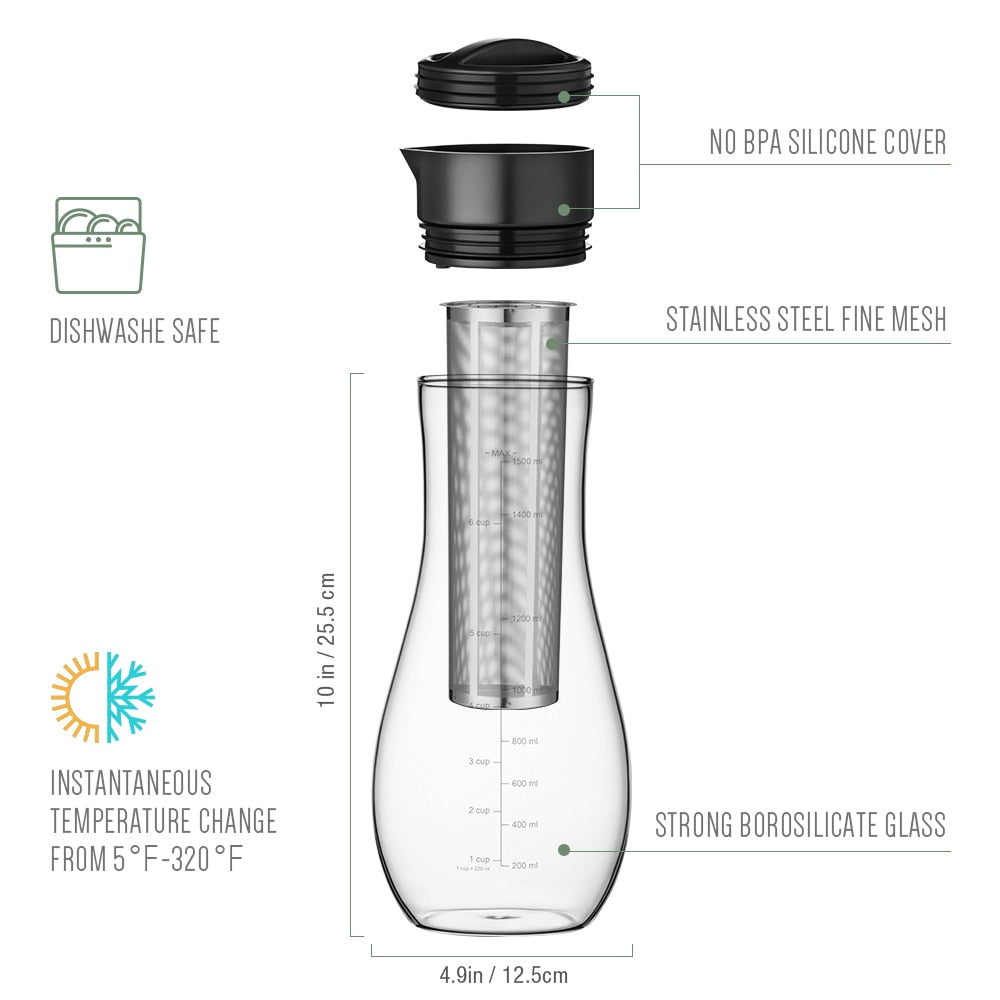 Cold Brew &amp; Iced Coffee Maker 1500ml